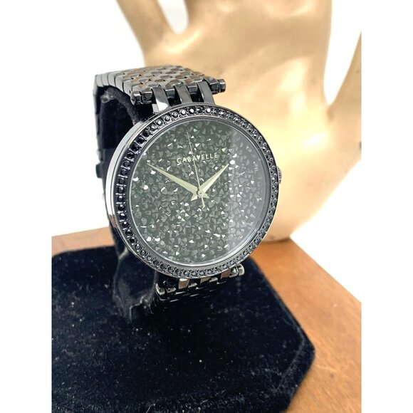 Caravelle by Bulova Women's Watch 45L171 Quartz Black Dial 38mm Stainless Steel - Picture 12 of 13